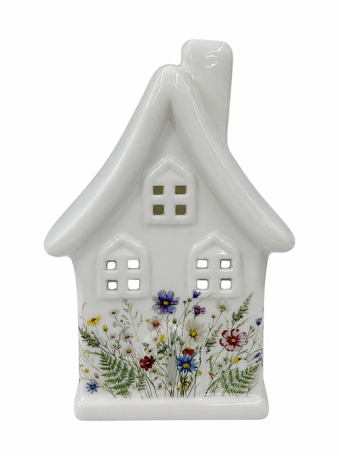 PRE ORDER - Small Wildflowers Ceramic Tea light House - 2026 SEPTEMBER ARRIVAL