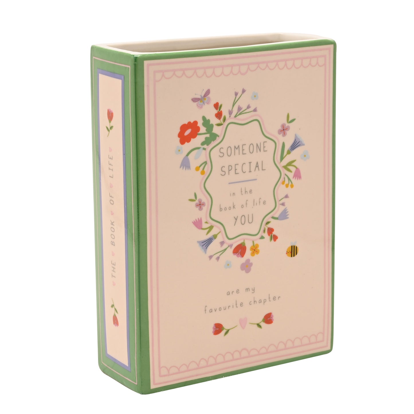 PRE ORDER - Someone Special Ceramic Book Vase - 2026 OCTOBER ARRIVAL