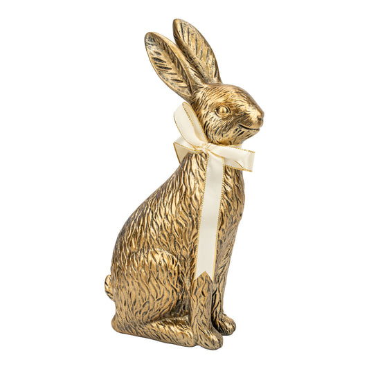 Elegant Bunny with Ivory Bow 27cm - 2026 FEBRUARY ARRIVAL