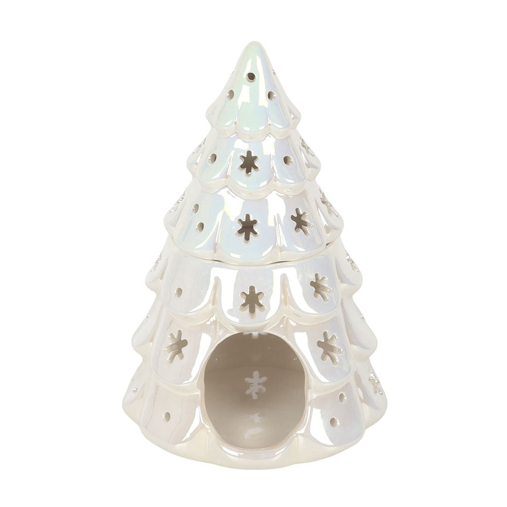 PRE ORDER - Iridescent White Tree Oil Burner - 2026 SEPTEMBER ARRIVAL