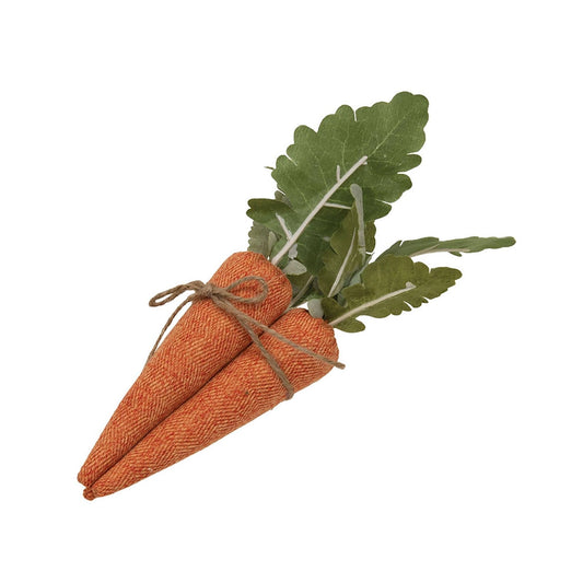 PRE ORDER - Herringbone Orange Fabric Carrots Set of 3 - 2026 NOVEMBER ARRIVAL