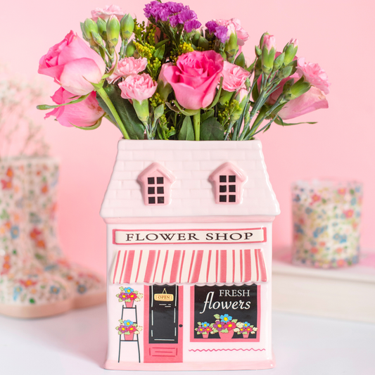 PRE ORDER - Pink Flower Shop Ceramic Vase 🌸 - 2026 OCTOBER ARRIVAL