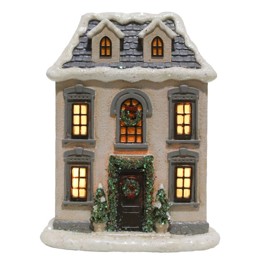 Resin Light Up Village Townhouse - 2026 LATE OCTOBER ARRIVAL