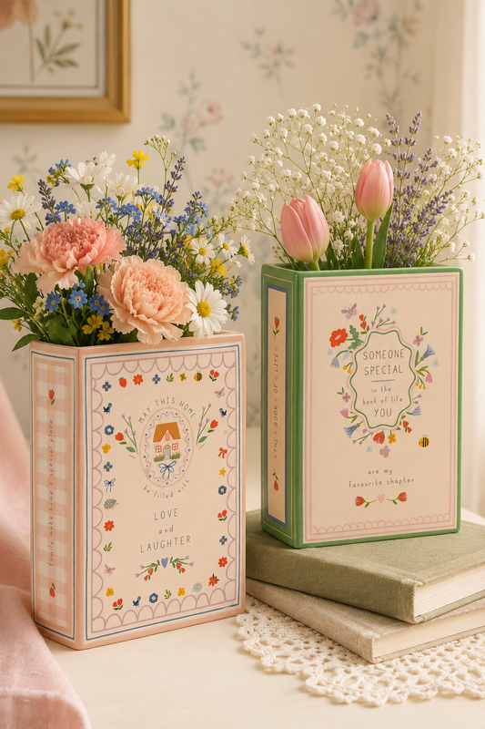 PRE ORDER - Someone Special Ceramic Book Vase - 2026 OCTOBER ARRIVAL