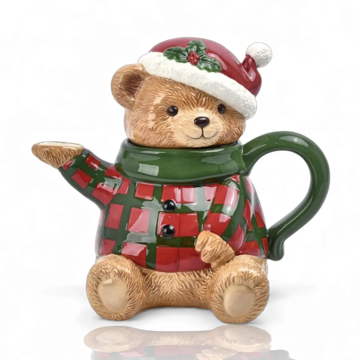 PRE ORDER - Ceramic Christmas Bear Teapot - 2026 OCTOBER ARRIVAL