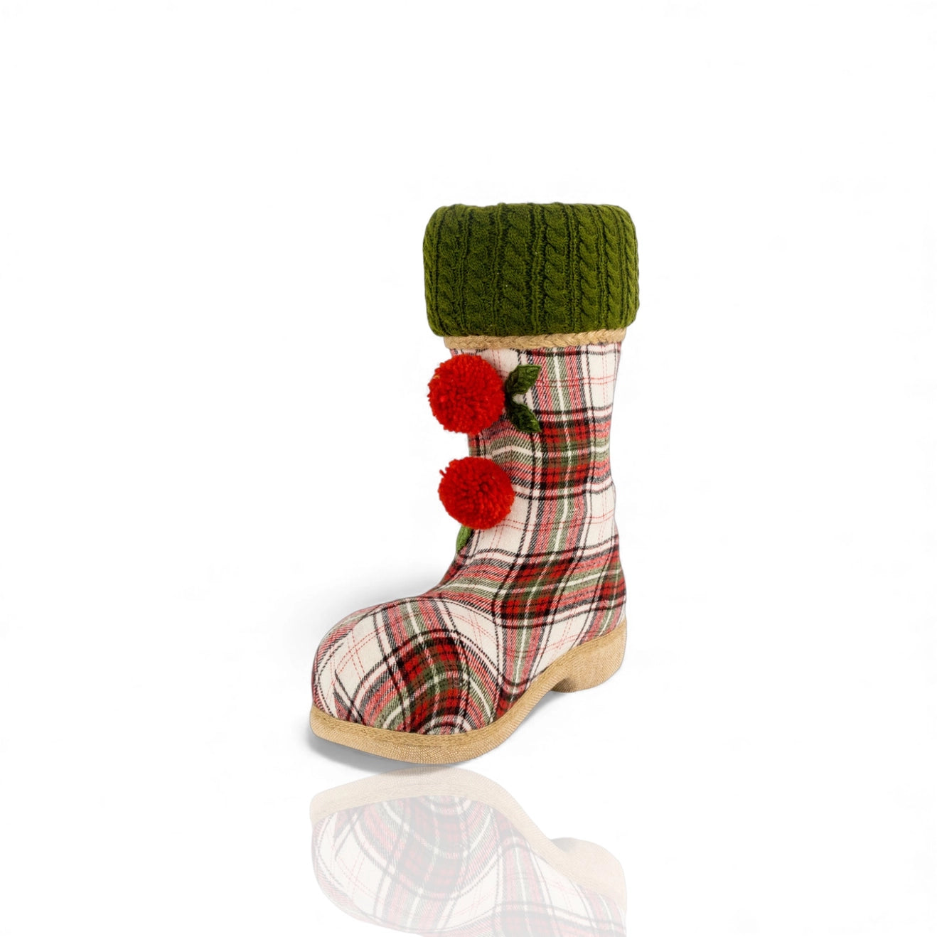 PRE ORDER - Plaid Santa Boot 39cm - 2026 OCTOBER ARRIVAL
