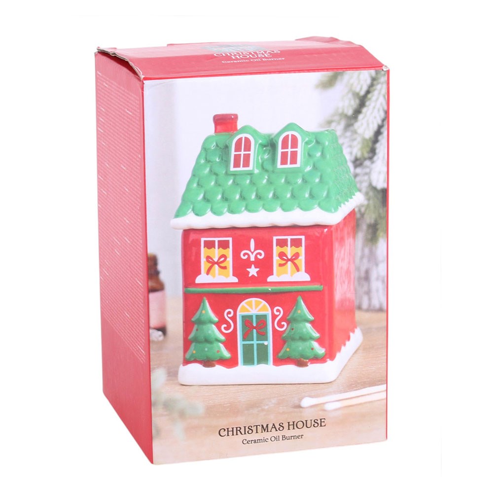 PRE ORDER - Red Christmas House Oil Burner - 2026 SEPTEMBER ARRIVAL
