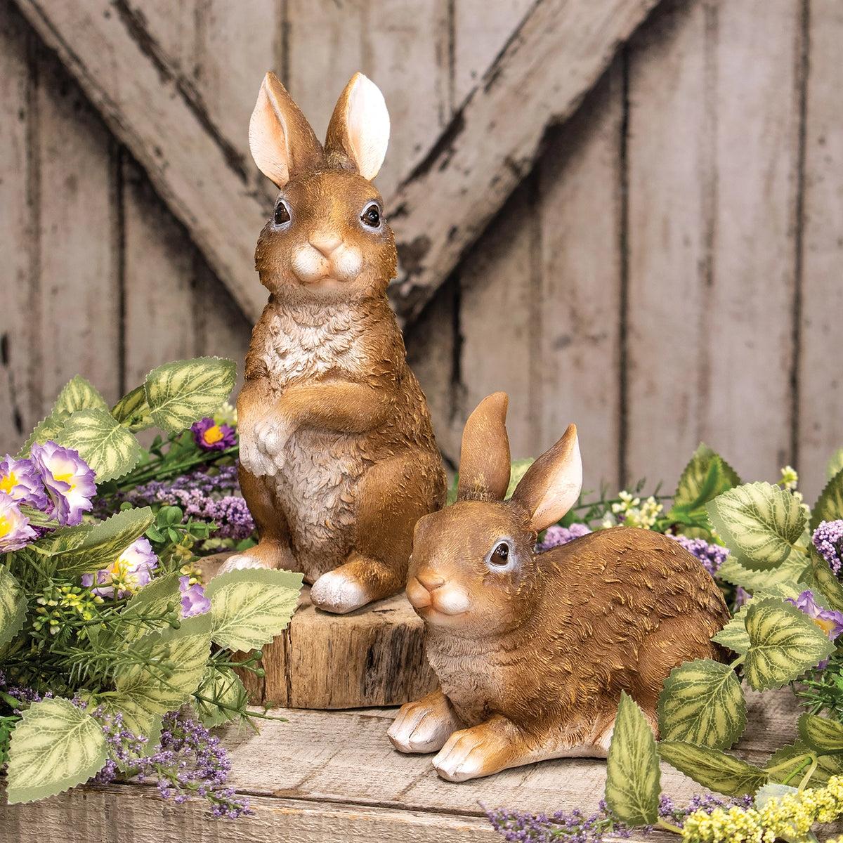 PRE ORDER - Large Brown Resin Bunny Assorted - 2026 NOVEMBER ARRIVAL