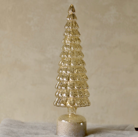 Glass LED Tree with Mercury 36cm - OCTOBER ARRIVAL