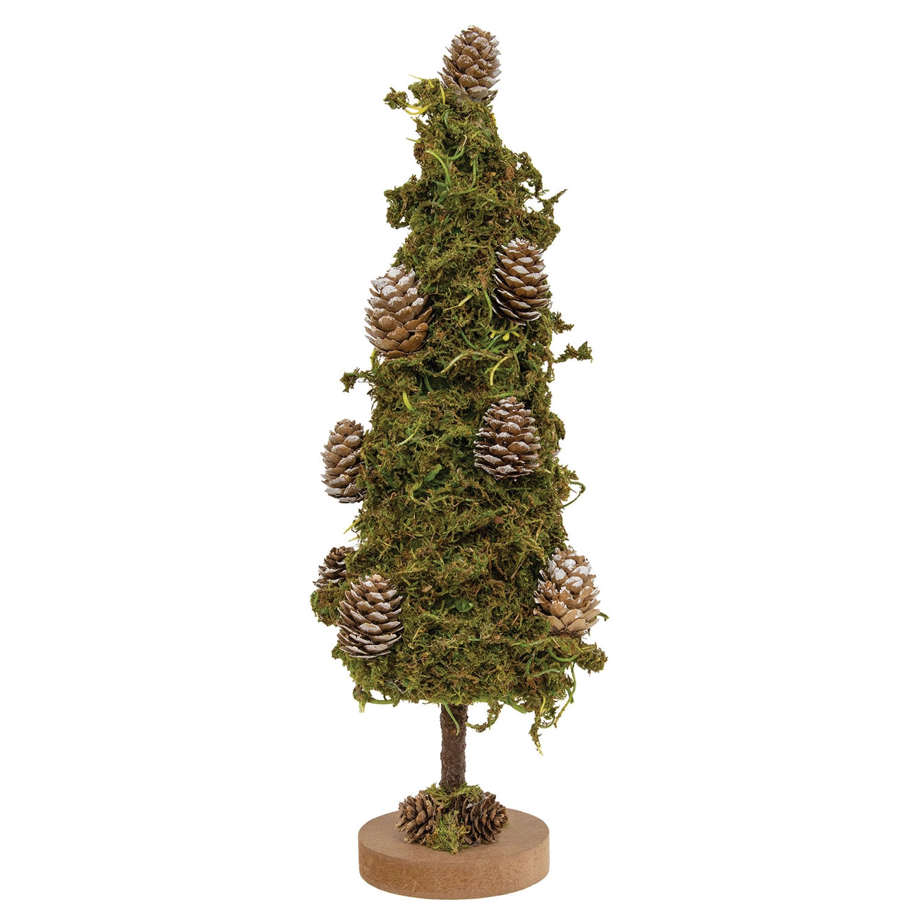 Mossy Tree with Pinecones 40cm