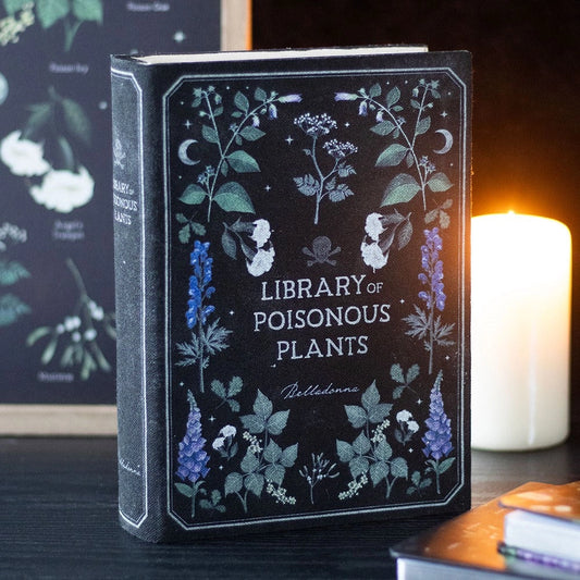 Library of Poisonous Plants Book Shaped Gothic Storage Box