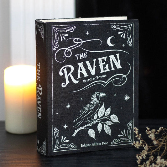 The Raven Book Shaped Gothic Storage Box - MID MAY ARRIVAL