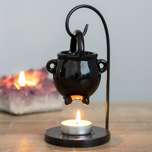 Hanging Cauldron Halloween Oil Burner - MID MAY ARRIVAL