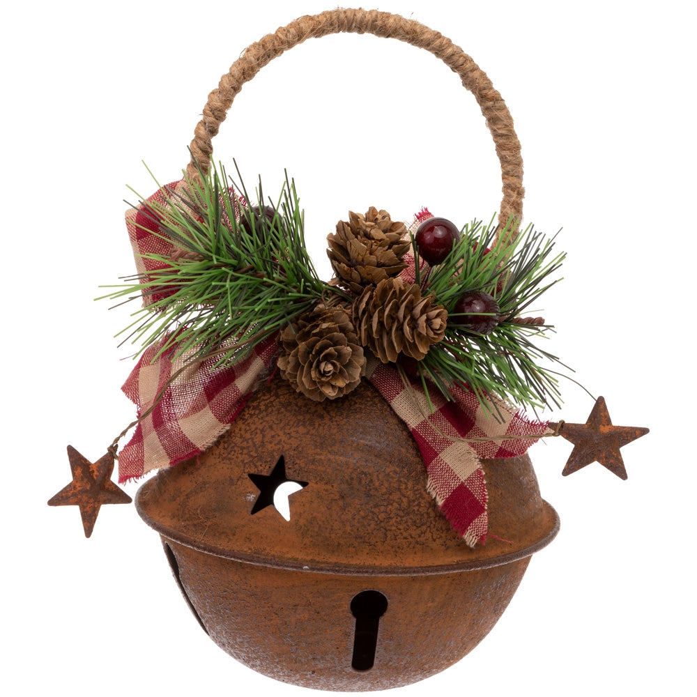Rust Bell Christmas Ornament