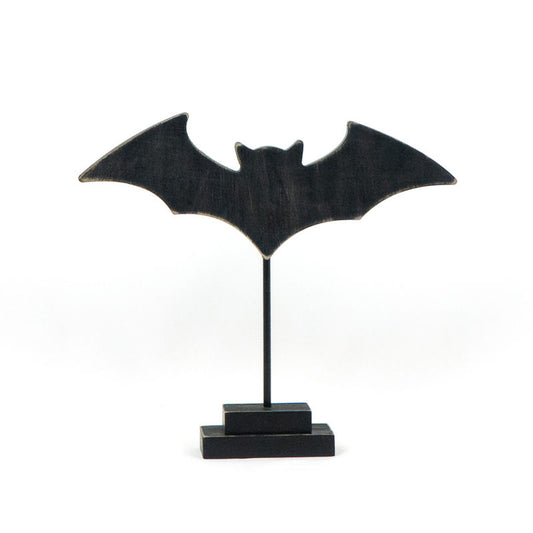 Wooden Cutout Bat On Stand 25cm