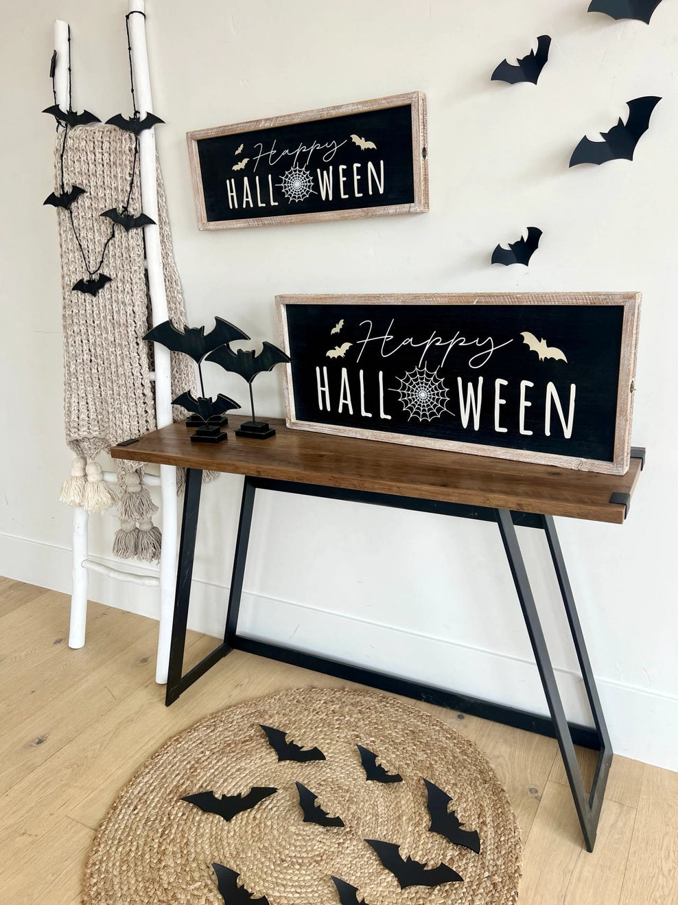 Halloween Decorative Paper Bats 16 Piece Set