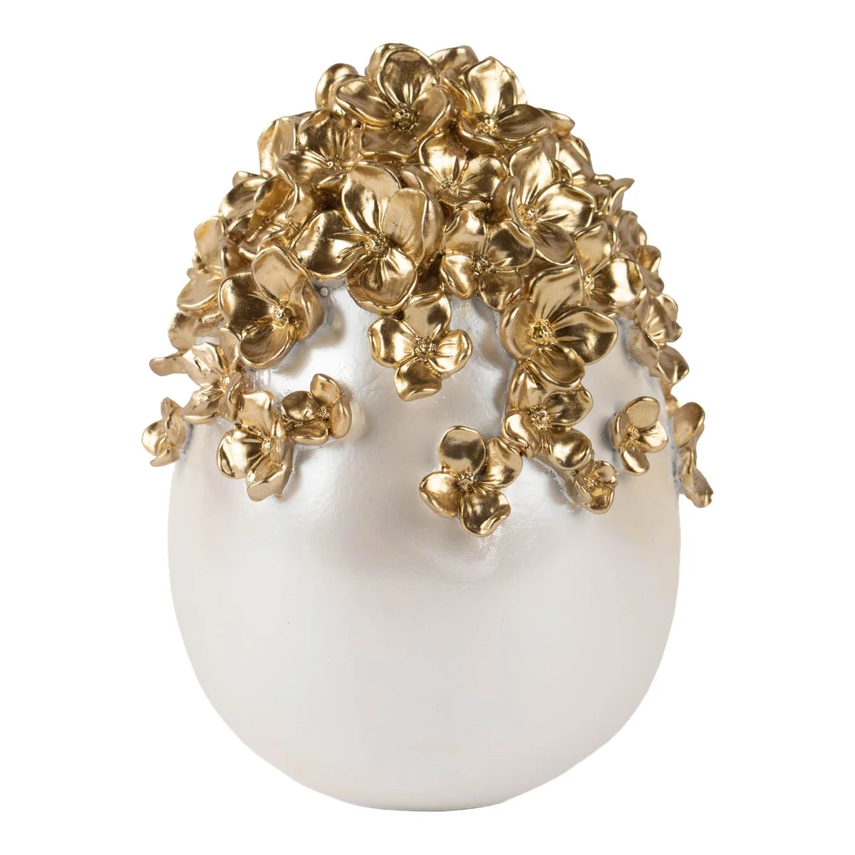 PRE ORDER- Pearl Egg with Champagne Flowers 15cm - 2027 LATE JANUARY ARRIVAL